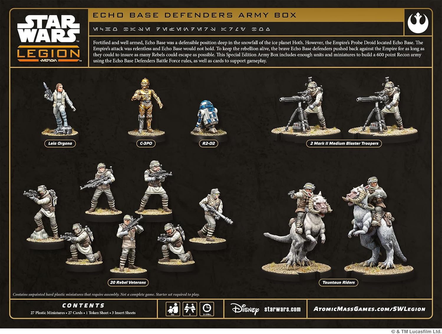 Asmodee | Star Wars: Legion – Echo Base Defenders Special Edition Army Box | Miniatures Game | Ages 14+ | 2 Players | 90 Minutes Playing Time