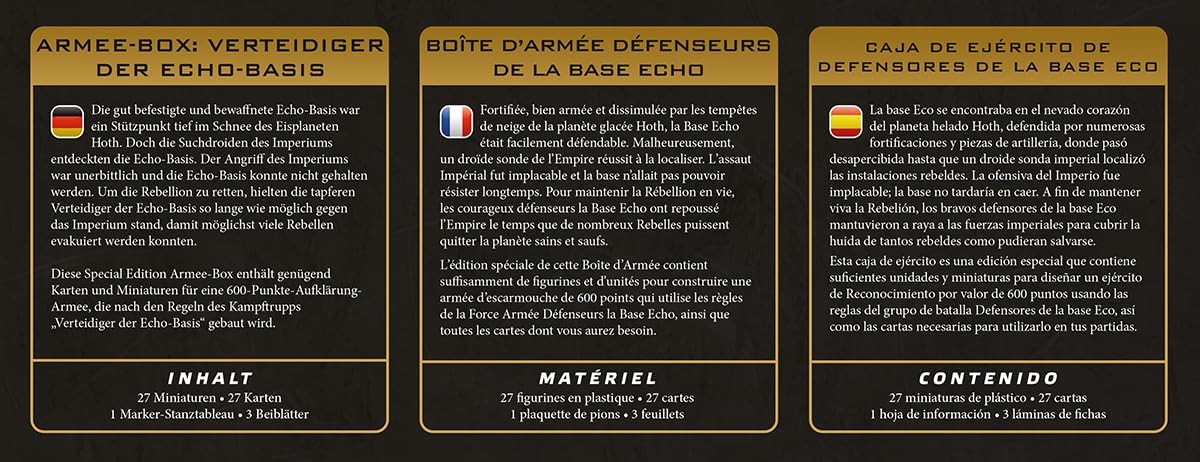 Asmodee | Star Wars: Legion – Echo Base Defenders Special Edition Army Box | Miniatures Game | Ages 14+ | 2 Players | 90 Minutes Playing Time