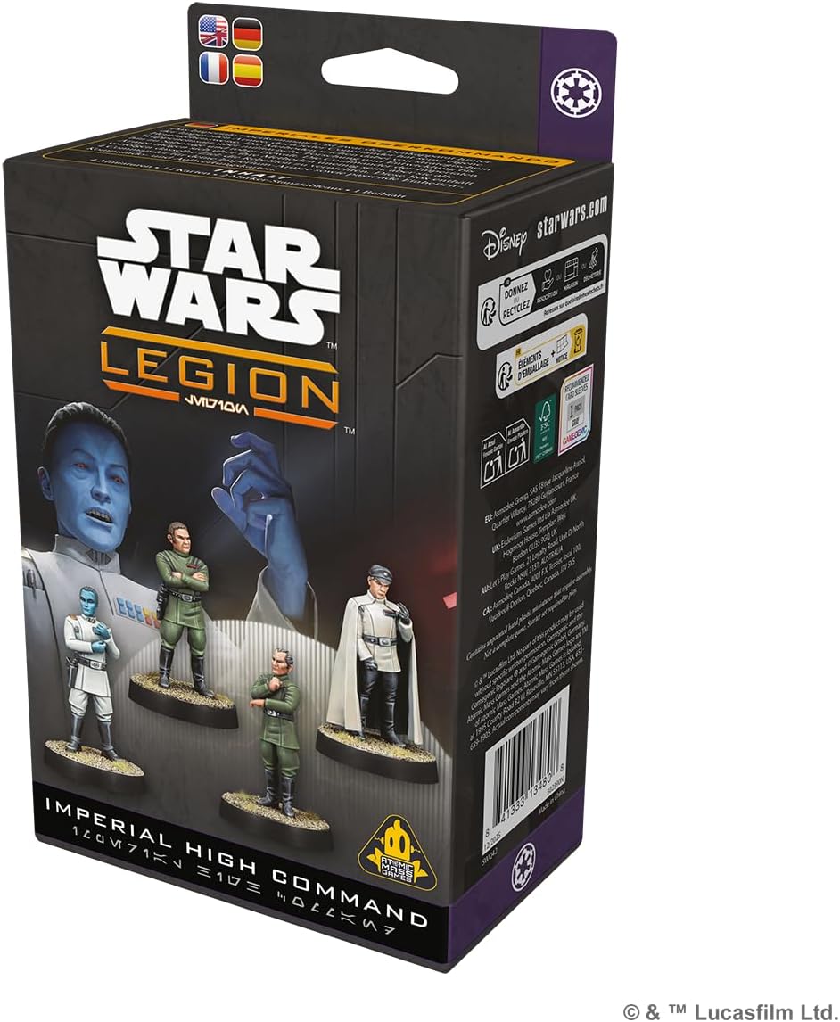 Asmodee | Star Wars: Legion – Imperial High Command | Miniatures Game | Ages 14+ | 2 Players | 90 Minutes Playing Time