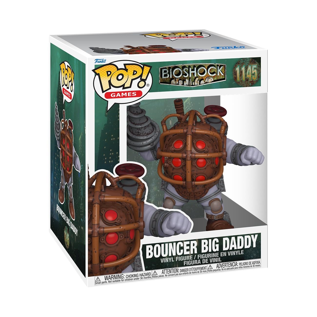Funko POP! Super: Bioshock - Bouncer Big Daddy - Sammelbare Vinylfigur - Geschenkidee - Offizielles Merchandise - Spielzeug für Kinder & Erwachsene - Modellfigur für Sammler und zur Ausstellung