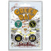 Green Day Dookie Badge Set (Pack of 5) (One Size) (Multicoloured