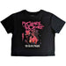 My Chemical Romance Crop Top T Shirt The Black Parade Official Womens Black