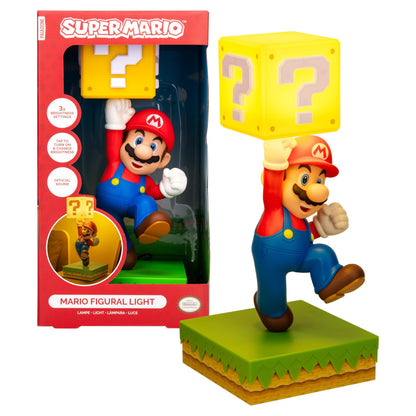 Super Mario Diorama Light - 35 cm tikgeactiveerde lamp met 3 helderheidsinstellingen en officieel geluid, USB-aangedreven slaapkamer- en speelkamerdecoratie - Nintendo Collectible Gift | Paladone