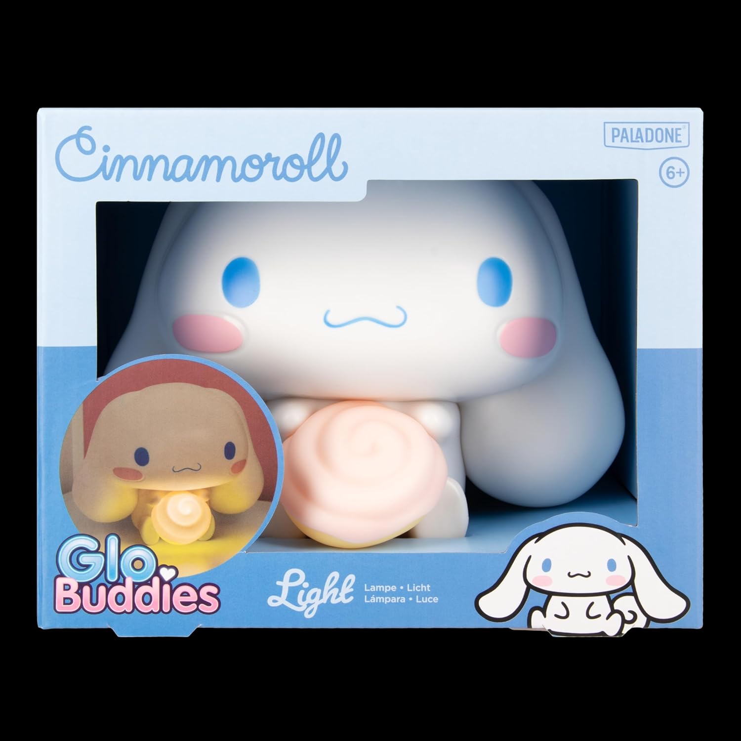 Paladone Sanrio Cinnamoroll GloBuddies Light, 14cm Character Lamp, AA Battery Powered, Officially Licensed