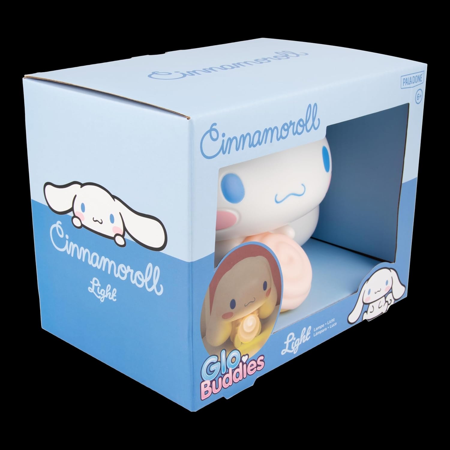Paladone Sanrio Cinnamoroll GloBuddies Light, 14cm Character Lamp, AA Battery Powered, Officially Licensed