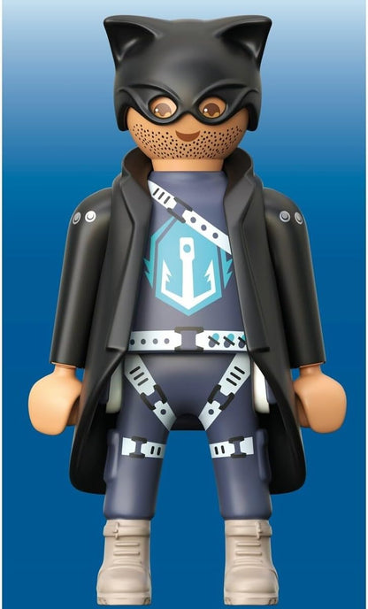 Playmobil Lady Falcon Collectible Superhero – Articulated Hero Figure with Falcon‑Wing Armor and Power Accessories