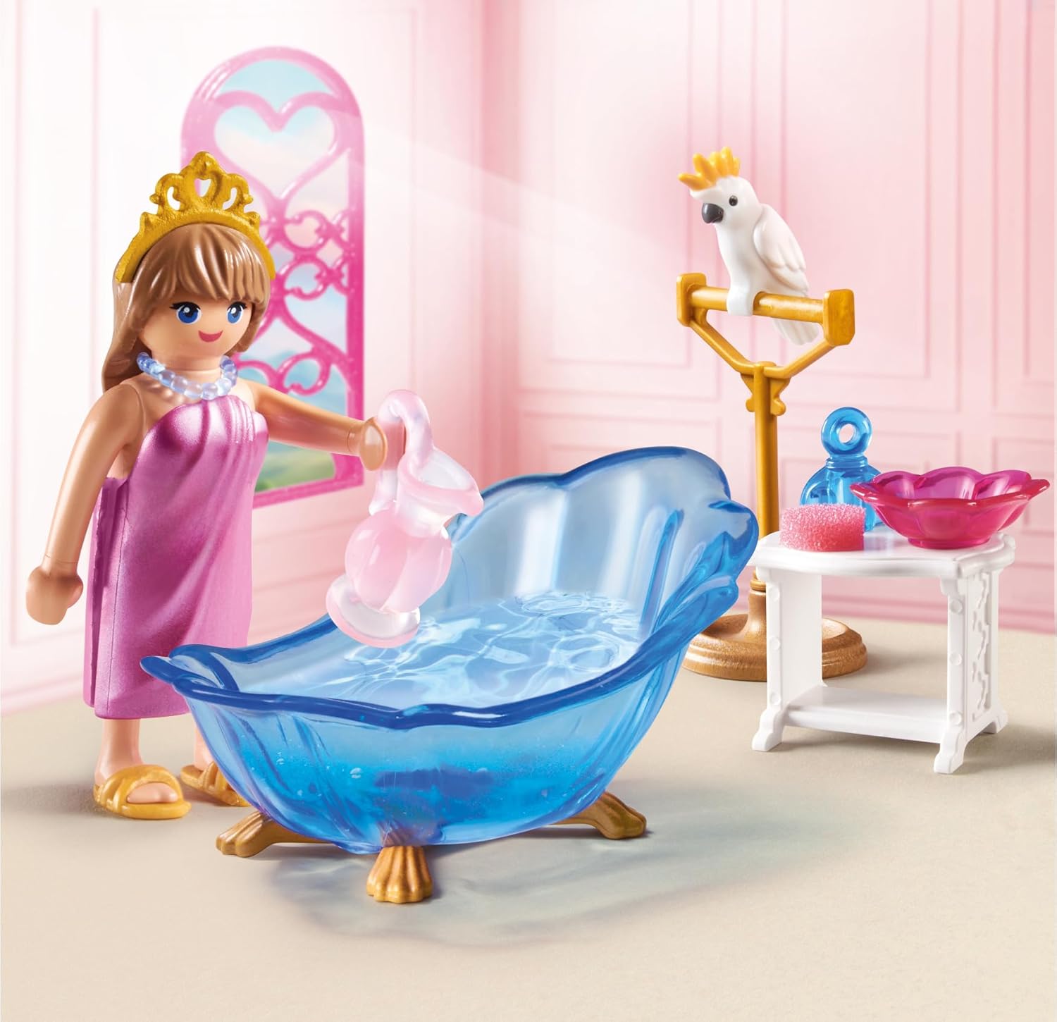 Playmobil Royal Bathtub – Elegant Princess Bathroom Set with Accessories, Imaginative Role‑Play Toy for Kids Ages 4+