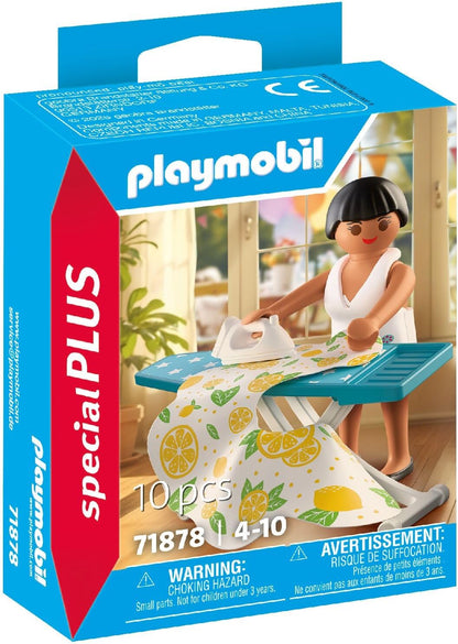 PLAYMOBIL Special Plus 71878 Stylist – Summer Party Outfit Set with Dress, Skirt, Ironing Board & Accessories – Ages 4+