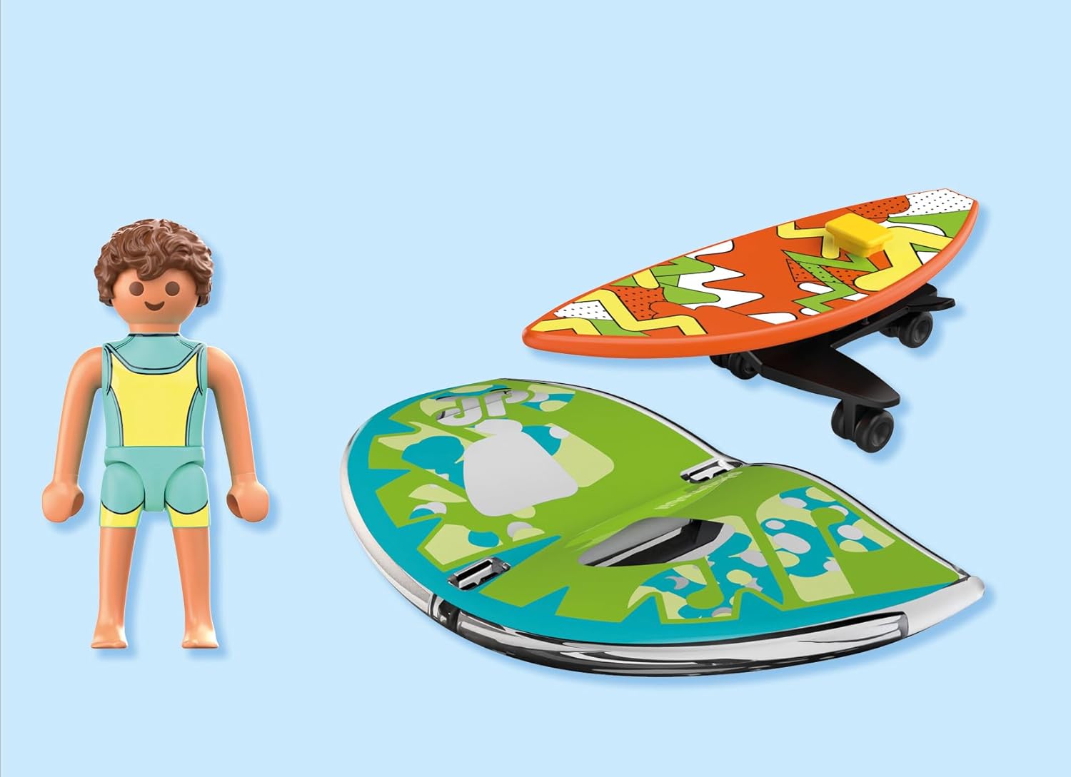 Playmobil Wingsurfer – Surf Figure with Board & Wing Sail, Action Water Sports Playset for Kids Ages 4+