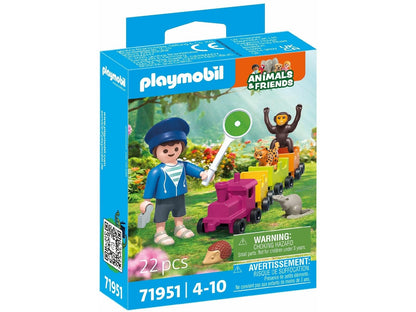 Playmobil Small Locomotive Trip – Train Ride Playset with Figure & Accessories, Imaginative Role‑Play Toy for Kids Ages 4+