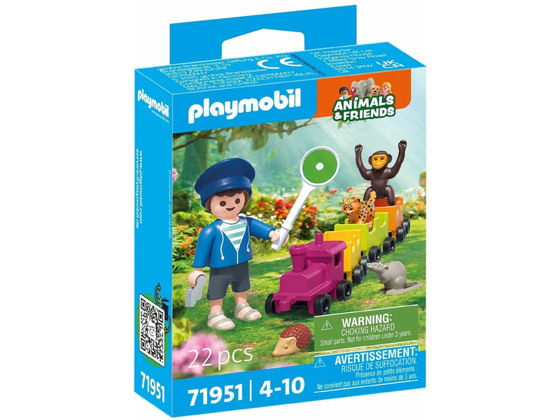 Playmobil Small Locomotive Trip – Train Ride Playset with Figure & Accessories, Imaginative Role‑Play Toy for Kids Ages 4+