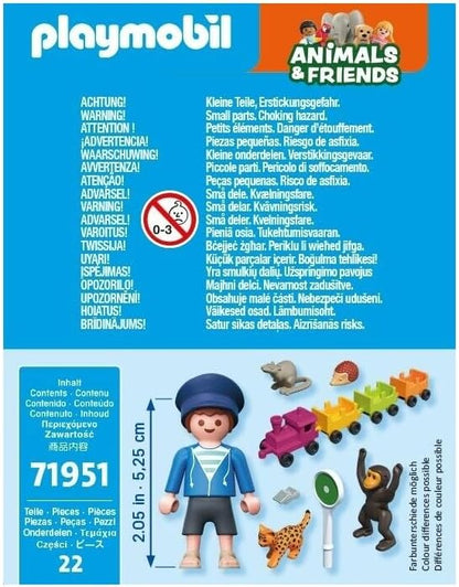 Playmobil Small Locomotive Trip – Train Ride Playset with Figure & Accessories, Imaginative Role‑Play Toy for Kids Ages 4+