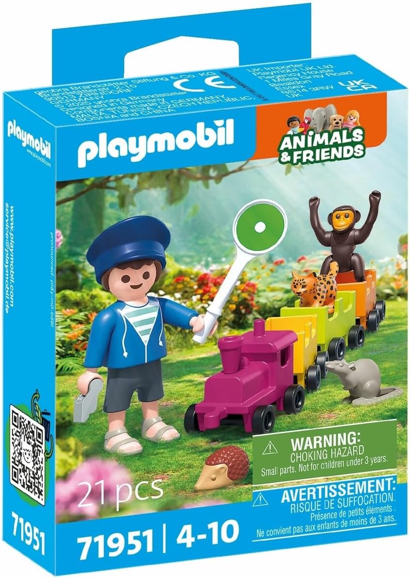 Playmobil Small Locomotive Trip – Train Ride Playset with Figure & Accessories, Imaginative Role‑Play Toy for Kids Ages 4+