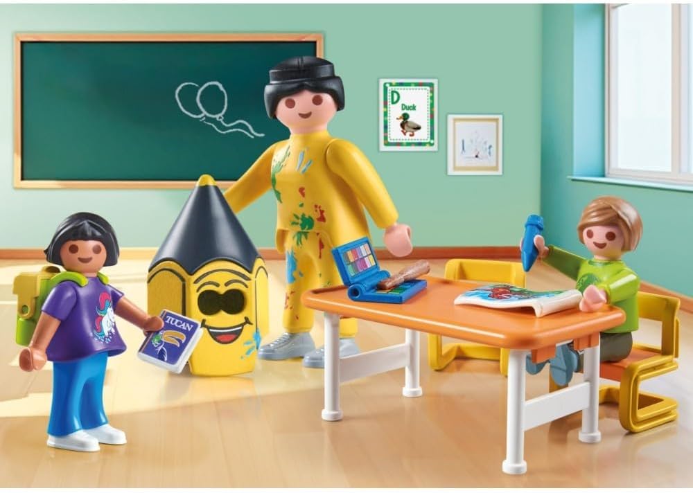 Playmobil First Day of School – Schoolchild Figure with Backpack & Accessories, Imaginative Role‑Play Toy for Kids Ages 4+