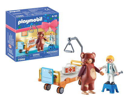Playmobil Get Well Soon – Patient Figure with Crutches & Care Accessories, Imaginative Role‑Play Toy for Kids Ages 4+