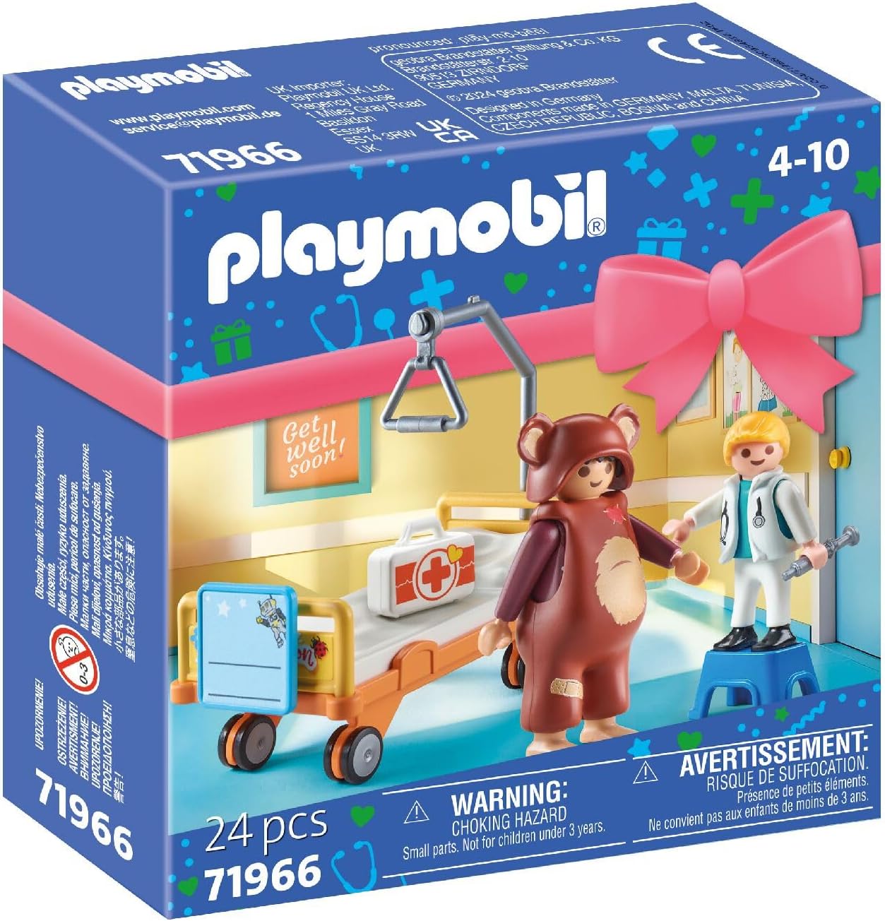 Playmobil Get Well Soon – Patient Figure with Crutches & Care Accessories, Imaginative Role‑Play Toy for Kids Ages 4+