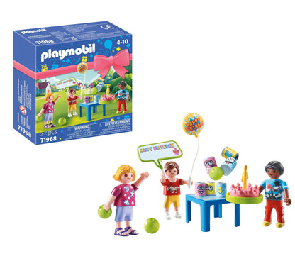 Playmobil Children’s Birthday Party – Party Figures with Gifts, Cake & Accessories, Fun Celebration Role‑Play Toy for Kids Ages 4+