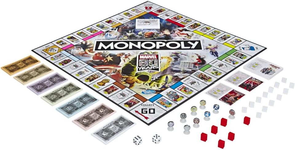 Monopoly Marvel 80Th Anniversary Board Game - English Edition