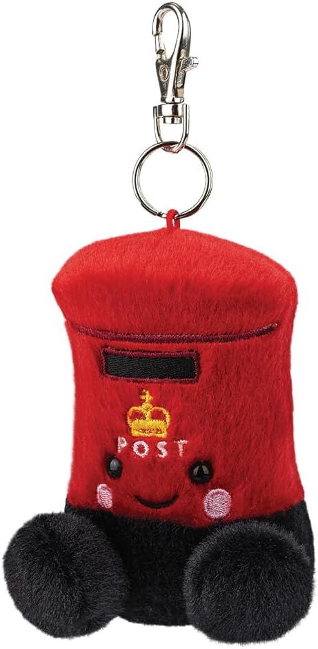 AURORA, 61656, Palm Pals Bobby Post Box Clip-On, 10cm, Soft Toy, Red