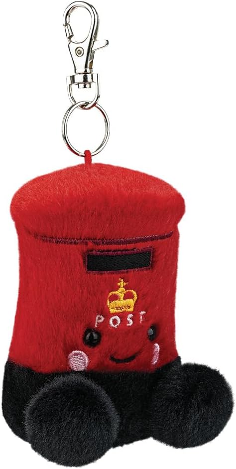AURORA, 61656, Palm Pals Bobby Post Box Clip-On, 10cm, Soft Toy, Red