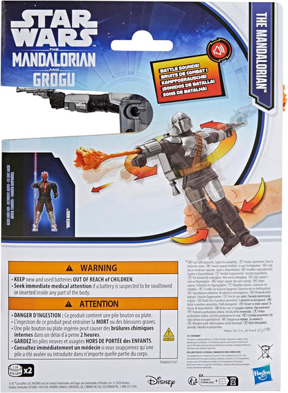 Star Wars The Mandalorian Action FX, 15-cm Action Figure with Sound Effects, Interactive Toys for Boys & Girls Ages 4+