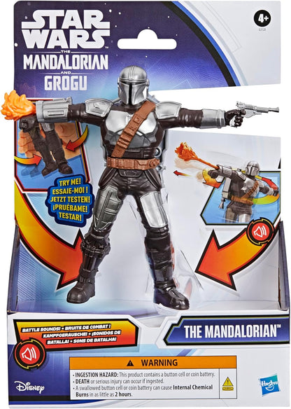Star Wars The Mandalorian Action FX, 15-cm Action Figure with Sound Effects, Interactive Toys for Boys & Girls Ages 4+