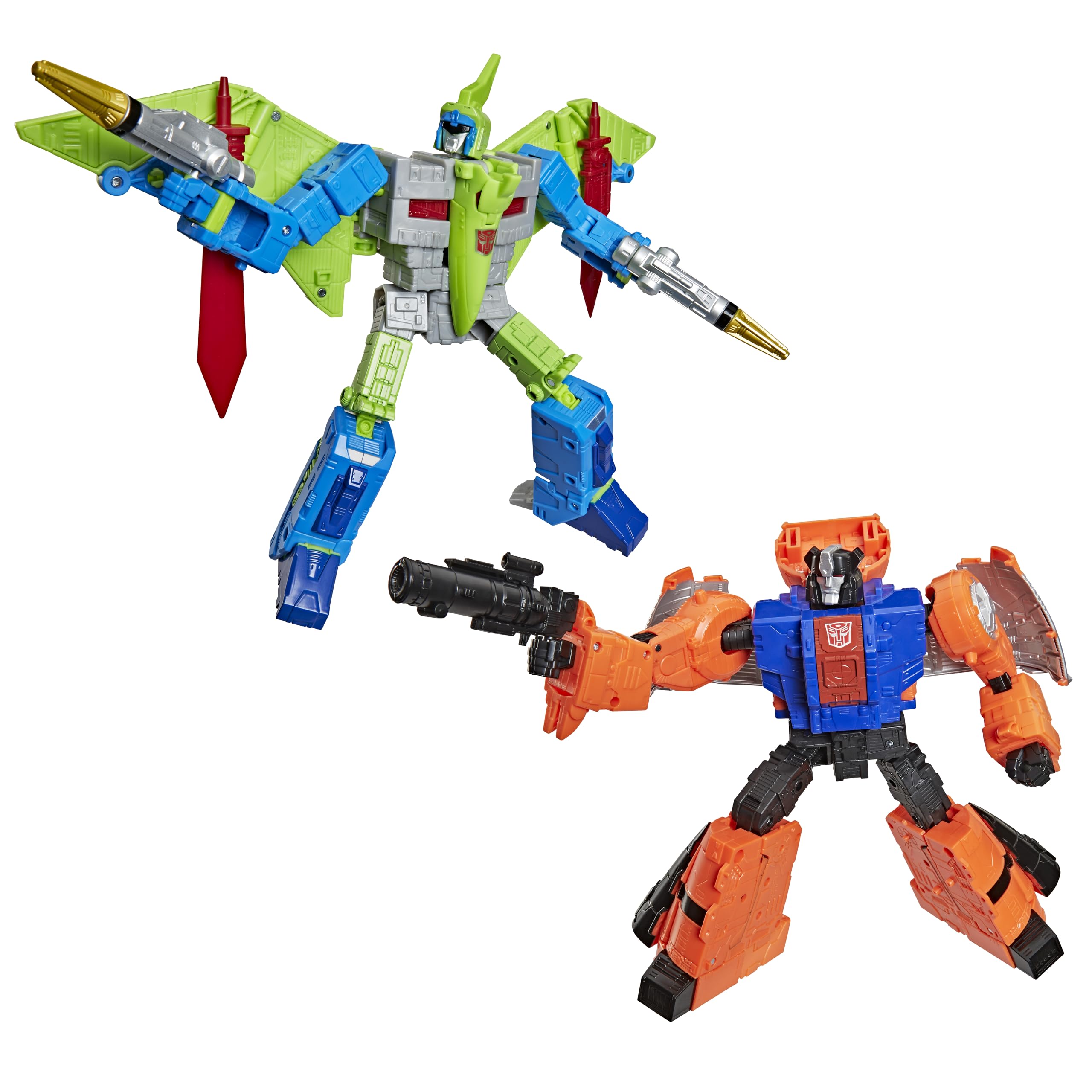 Transformers Age of The Primes, G2 Dinobot Swoop and G2 Dinobot Sludge, 21.5 cm, Convertible Class, Robot Toy, Age 8+