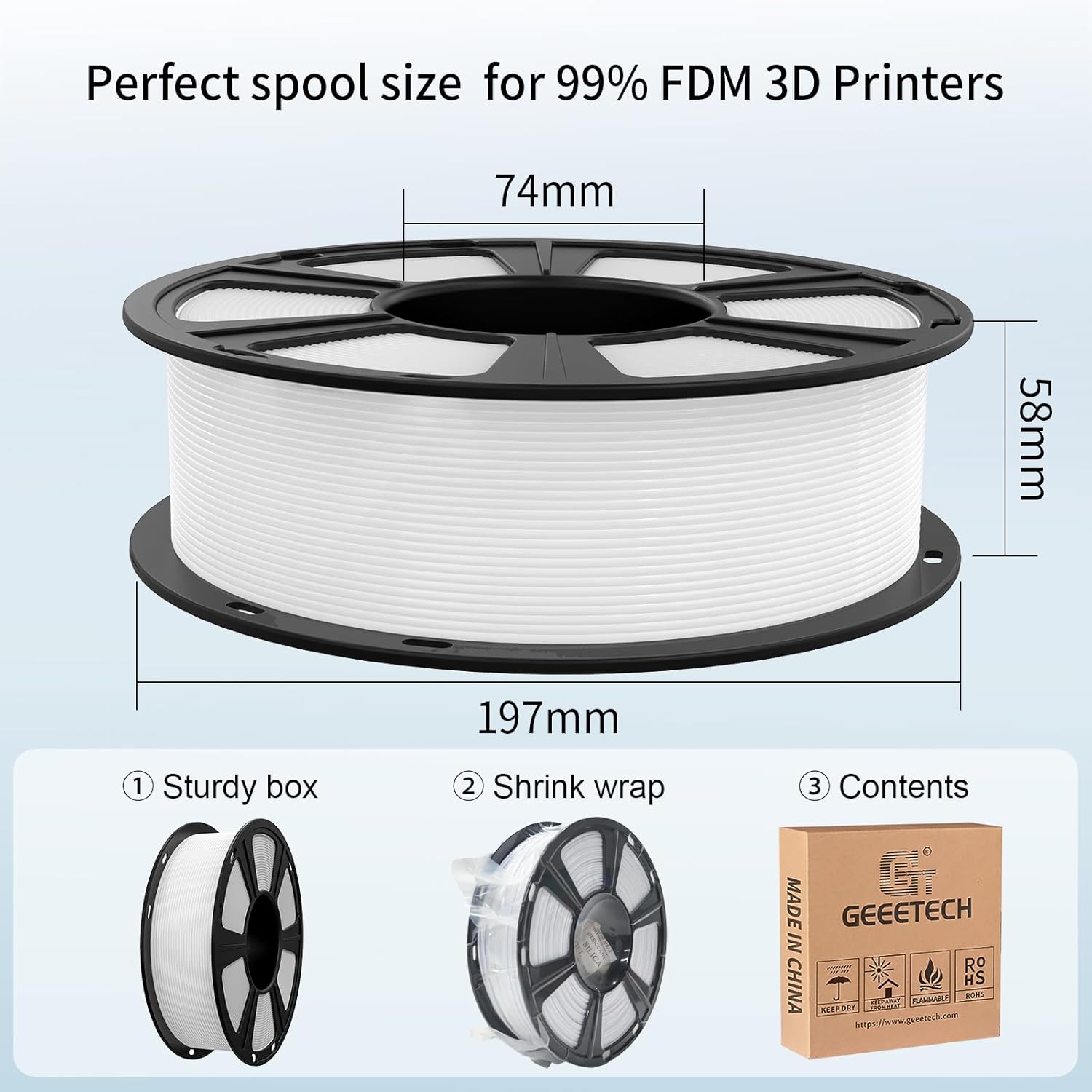 Geeetech - Pla Red (1.75Mm - 1Kg)