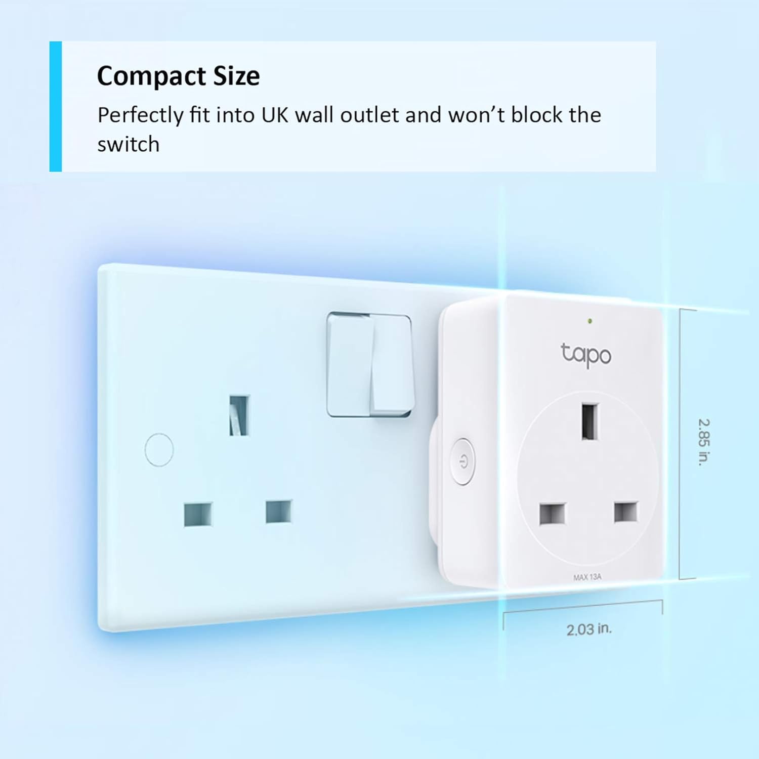 Tapo P100 V2 - Smart Plug - Wireless - 802.11B/G/N - 2.4 Ghz (Pack Of 2)