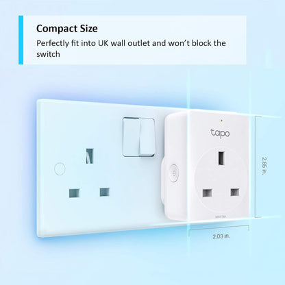 Tapo P100 V2 - Smart Plug - Wireless - 802.11B/G/N - 2.4 Ghz (Pack Of 2)