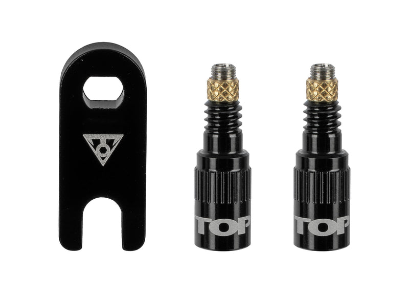 Topeak Turboflow Valve Adaptor, Presta, Black