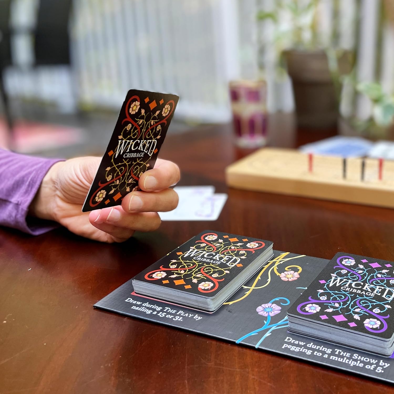 Wicked Cribbage | A Playful Twist On A Classic Game | 30-45 Minute Playtime | Ages 8+ | Quick, Easy to Learn