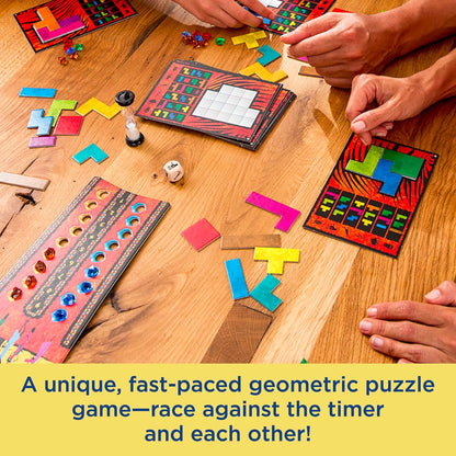 Thames & Kosmos Ubongo! Classic, Tile Puzzle Game, Family Games for Game Night, Board Games for Adults and Kids, For 1 to 4 Players, Age 8+