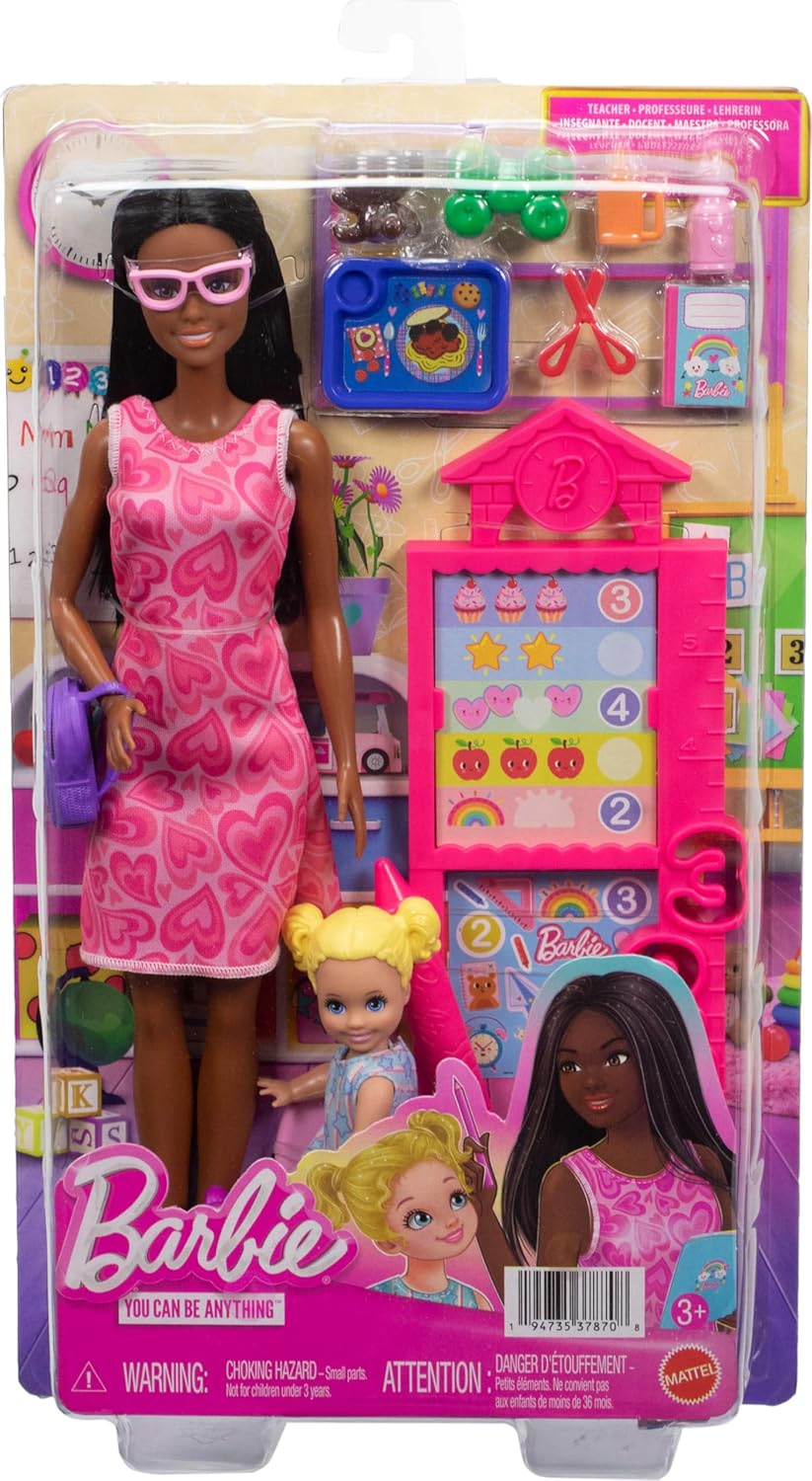 Mattel Barbie: Pack Careers With Kids (6 Designs) - Barbie Careers Teacher Doll (Jmk17)