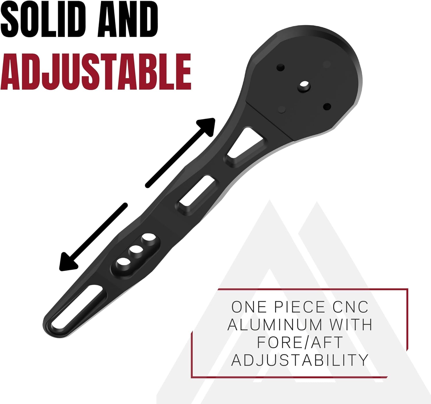 KOM Cycling Integrated Handlebar Mount Wahoo Mount for Integrated Handlebars Made with CNC Alumninumn fits Bars Such as Shimano, FSA, Canyon, Ritchey, and Many Others! (Mount with GoPro Adapter