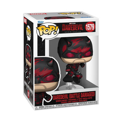 Funko POP! Marvel: Daredevil: Born Again - Daredevil - Battle Damaged - Sammelbare Vinylfigur - Geschenkidee - Offizielles Merchandise - Spielzeug für Kinder & Erwachsene - Modellfigur für Sammler