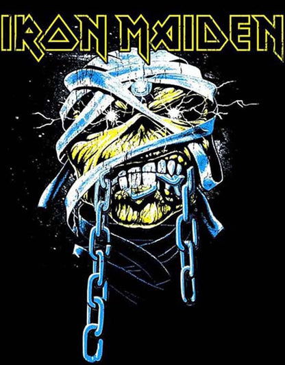 Iron Maiden IMHOOD08MB03 T-Shirt, Black, Large