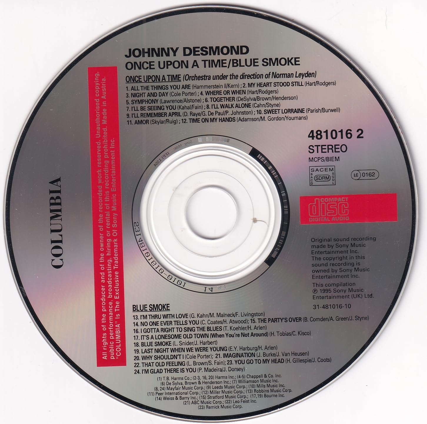 Johnny Desmond - Once Upon A Time