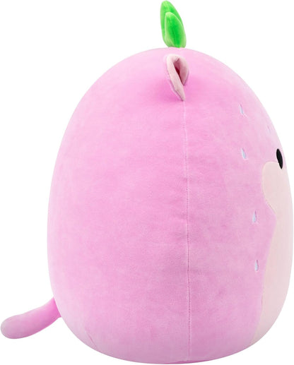 Squishmallows Original 16-Inch Davi the Strawberry Hamster - Official Jazwares Plush