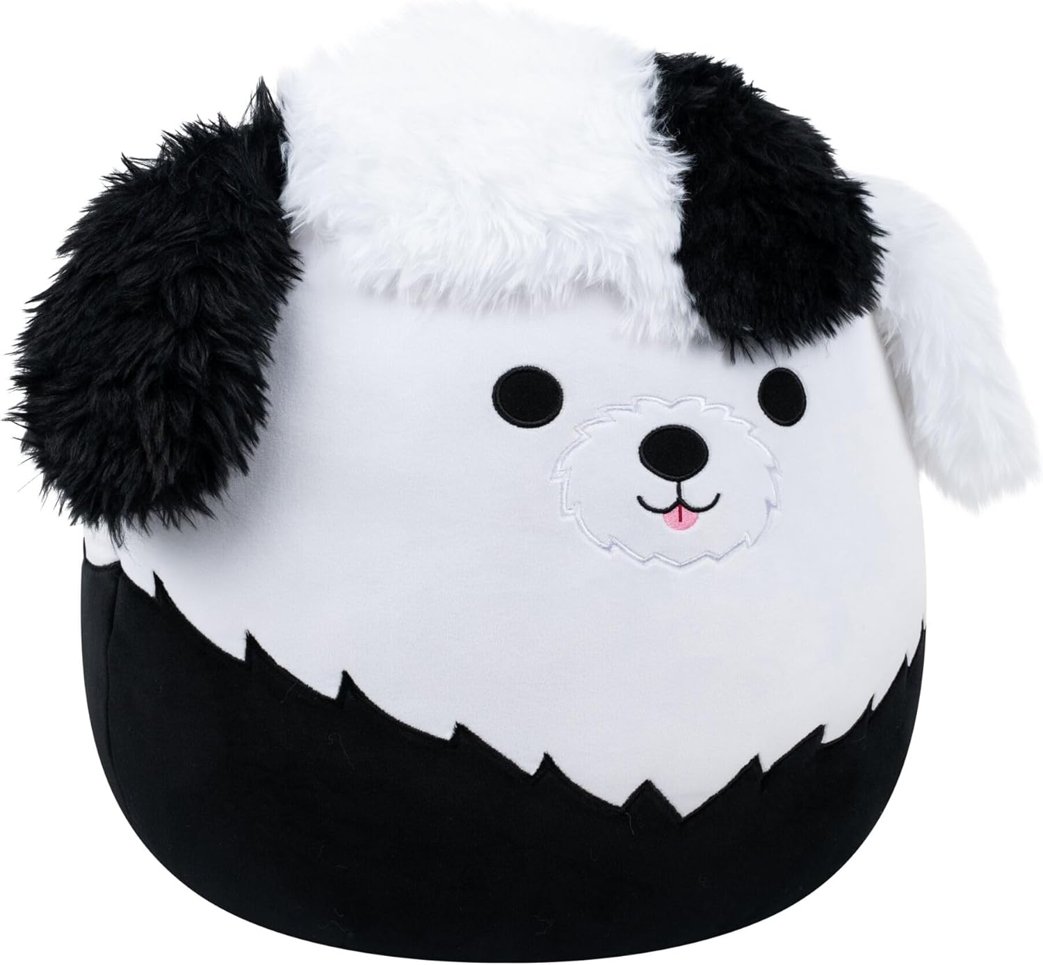 Squishmallows Original 16-Inch Brooks the Black and White Sheepadoodle - Official Jazwares Plush