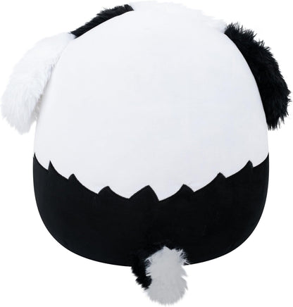 Squishmallows Original 16-Inch Brooks the Black and White Sheepadoodle - Official Jazwares Plush