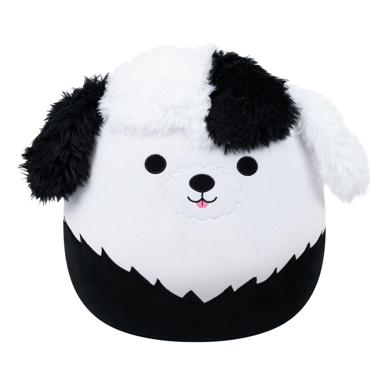 Squishmallows Original 16-Inch Brooks the Black and White Sheepadoodle - Official Jazwares Plush