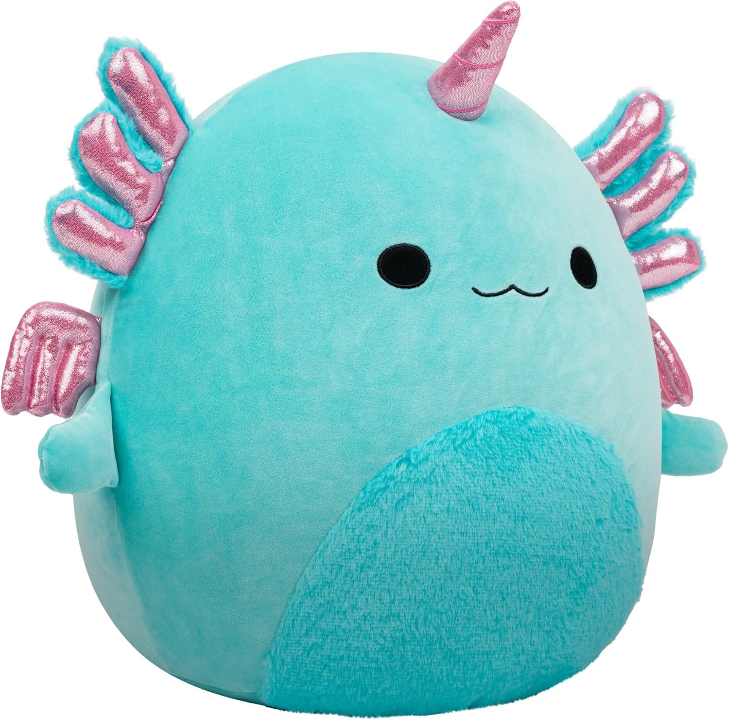 Squishmallows Original 16-Inch Bellamy the Teal Axolotl Alicorn - Official Jazwares Plush