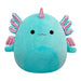 Squishmallows Original 16-Inch Bellamy the Teal Axolotl Alicorn - Official Jazwares Plush