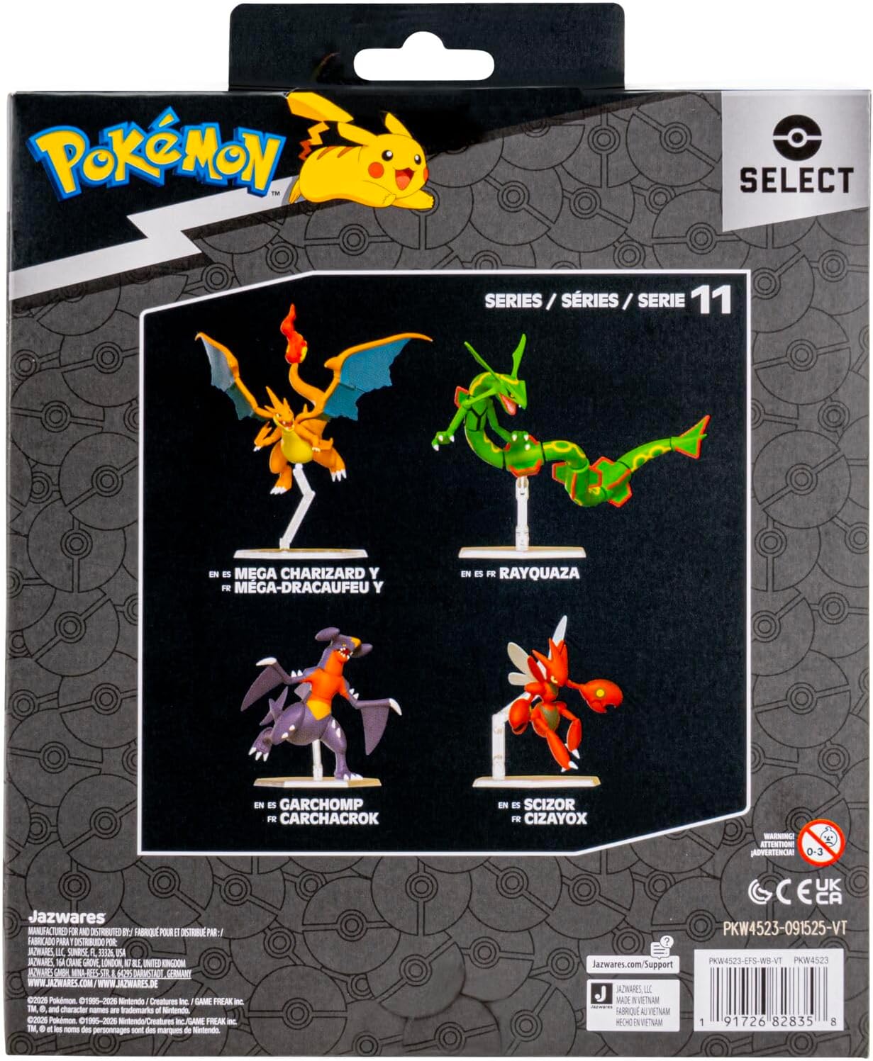 Pokémon Select Mega Charizard Y - 6-Inch Super-Articulated Figure with 15 Plus Points of Articulation