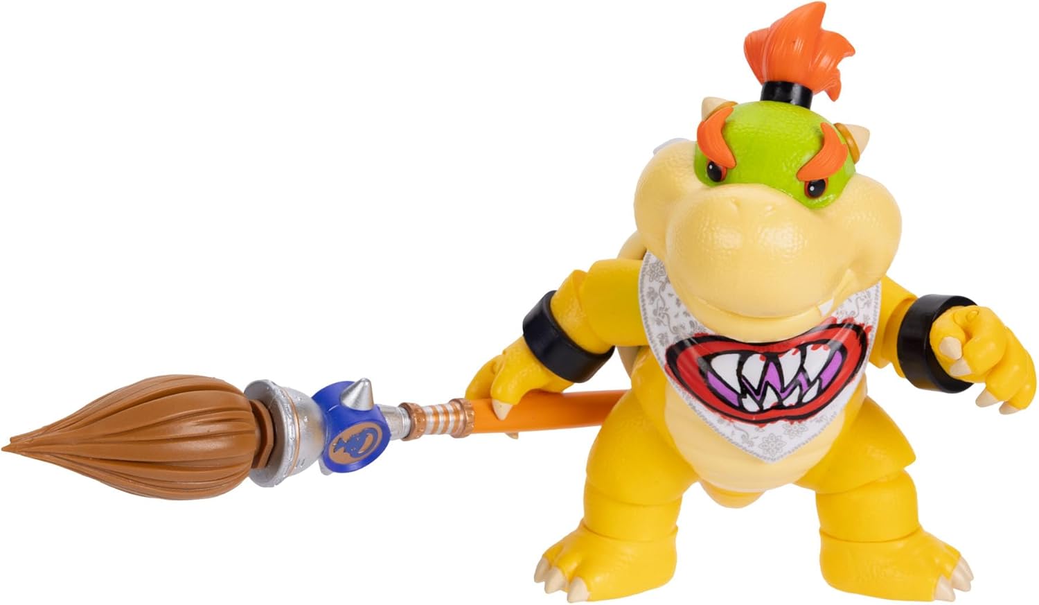 The Super Mario Galaxy Movie Bowser Jr. 5" / 12.7cm Action Figure with Accessory, Officially Licensed by Jakks Pacific, 17 Points of Articulation, Includes Paint Brush Accessory, for Ages 3+