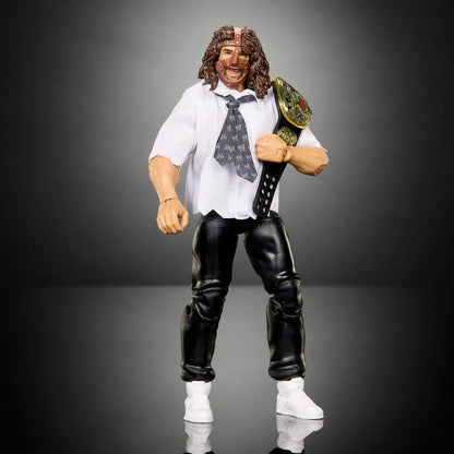 Mattel WWE Elite Collection Action Figure & Accessories, Premium Live Event Mankind Set, SummerSlam Series with Jesse “The Body” Ventura Build-A-Figure Parts, JHX81