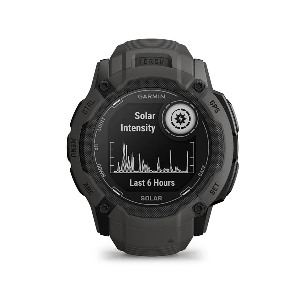 Garmin Instinct 2X Solar – GPS-Smartwatch mit unendlicher Akkulaufzeit im Smartwatch-Modus, über 40 Sport-Apps, Smart Notifications, GarminPay, Trainingszustand, Fitnessalter, Schlafanalyse