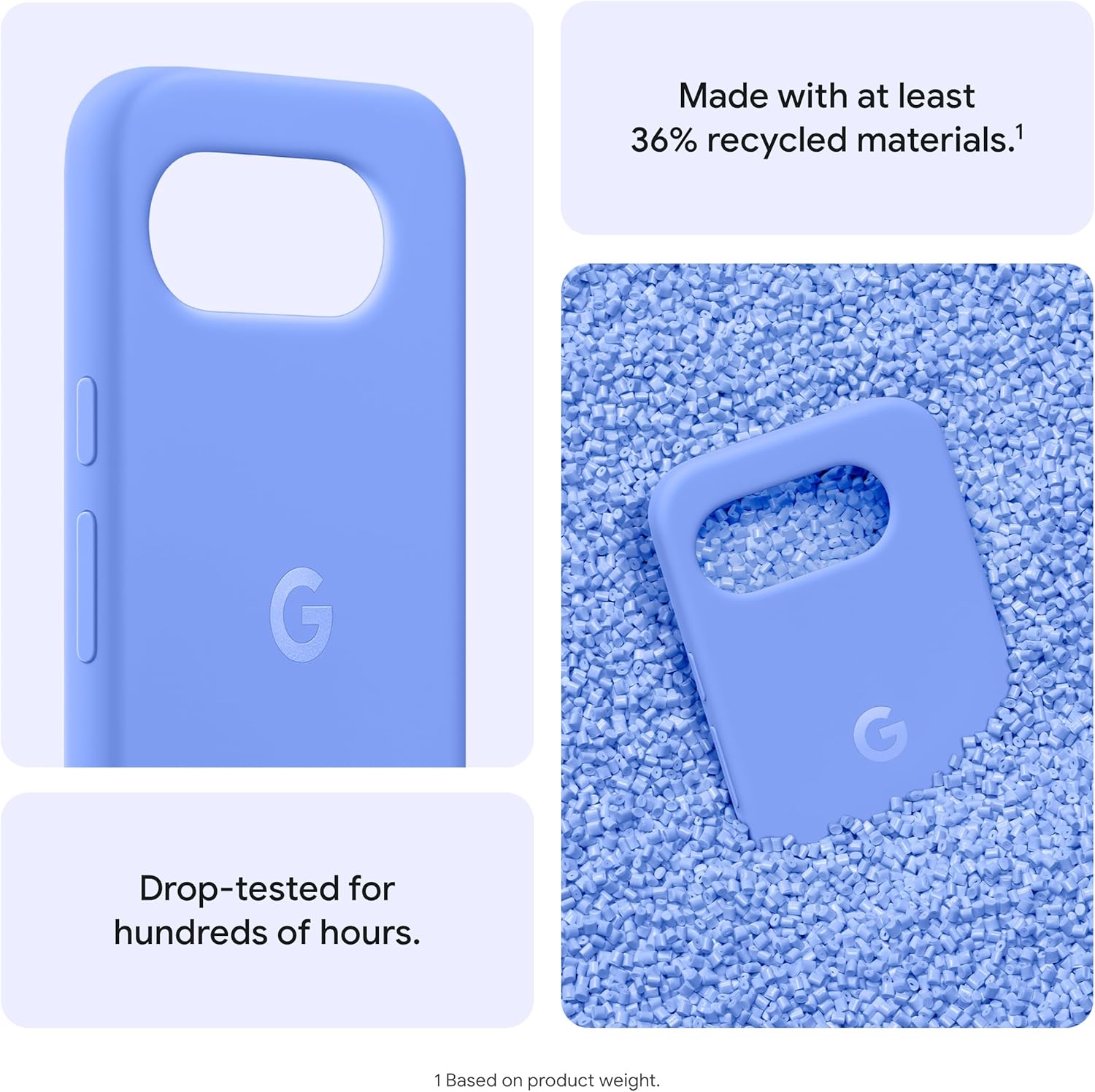 Google Pixel 10a Case - Made for Pixel 10a from Recycled Plastic, Unimpeded Charging, Drop Tested - Lavender