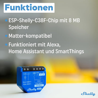 Shelly Relais ``1 Gen3 2er Pack`` max 16A